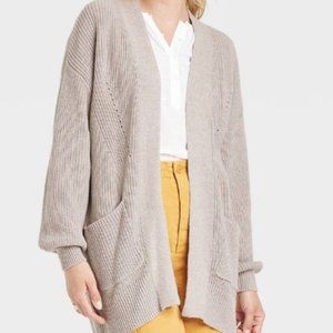 Women's open faced cardigan
